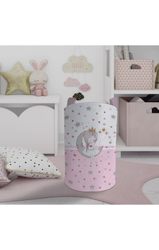 Mekta Home Bebek Ve Çocuk Odası Ayda Oturan Prenses Kız Desenli Pembe Oyuncak Sepeti Renkli Çok Renkli Mekta Home Bebek Ve Çocuk Odası Ayda Oturan Prenses Kız Desenli Pembe Oyuncak Sepeti Renkli Çok Renkli