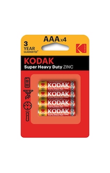 Kodak Super Heavy Duty Zınc Aaa 4'lü Kodak Super Heavy Duty Zınc Aaa 4'lü