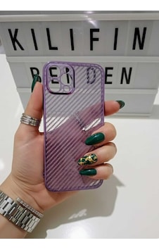 Apple Uyumlu iPhone 13 Pro Max Karbon Fiber Kılıf Modeli Mor Apple Uyumlu iPhone 13 Pro Max Karbon Fiber Kılıf Modeli Mor