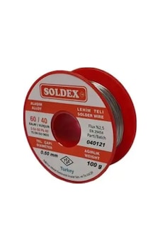 60/40 Lehim Teli 100gr - 0,50mm Sn:60 / Pb:40 60/40 Lehim Teli 100gr - 0,50mm Sn:60 / Pb:40