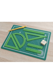 3d Baskı Geometri Cetvel Seti - İletki, Gönye Ve Ölçüm Araçları - Yeşil 3d Baskı Geometri Cetvel Seti - İletki, Gönye Ve Ölçüm Araçları - Yeşil