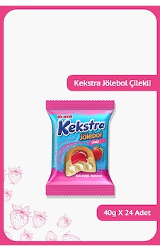 Ülker Kekstra Jölebol Çilekli 40 Gr X 24 Adet Ülker Kekstra Jölebol Çilekli 40 Gr X 24 Adet