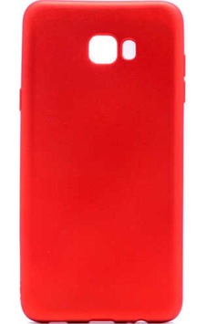 Samsung Uyumlu Galaxy C9 Pro Kılıf Zore Premier Silikon Kapak Kırmızı