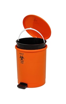 A Kalite Plastik Tıbbi Atık Pedallı Çöp Kovası 12 Litre