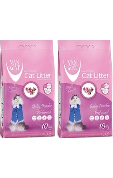 Van Cat Baby Powder Parfümlü Kedi Kumu 10 Kg 2 Adet Van Cat Baby Powder Parfümlü Kedi Kumu 10 Kg 2 Adet