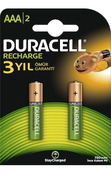 Duracell 2'Li Rechargeable Aaa Pil 750 Mah