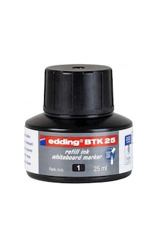 Edding Beyaz Tahta Kalemi Mürekkebi 25Ml. Btk25 - Siyah Edding Beyaz Tahta Kalemi Mürekkebi 25Ml. Btk25 - Siyah
