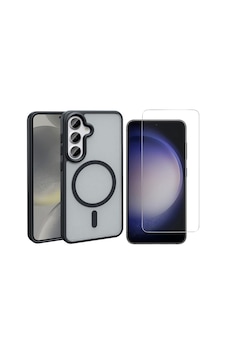 Vendas Galaxy Uyumlu S25 Fe Kılıf M-safe Şarj Özellikli Mat Arka Yüzey Zore Sio Kapak + Nano Ekran Koruyucu Siyah Vendas Galaxy Uyumlu S25 Fe Kılıf M-safe Şarj Özellikli Mat Arka Yüzey Zore Sio Kapak + Nano Ekran Koruyucu Siyah