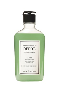 Depot No. 406 Transparent Shaving Gel Fırçasız Tıraş Jeli 200 Ml Depot No. 406 Transparent Shaving Gel Fırçasız Tıraş Jeli 200 Ml