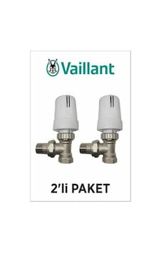Vaillant Köşe Termostatik Radyatör Vanası 1/2" (2'Li Paket) Vaillant Köşe Termostatik Radyatör Vanası 1/2" (2'Li Paket)