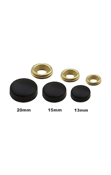 Metal Vida Kapama Zamak 15 Mm Mat Siyah 10 Adet Pk001ay00464 Renkli Metal Vida Kapama Zamak 15 Mm Mat Siyah 10 Adet Pk001ay00464 Renkli
