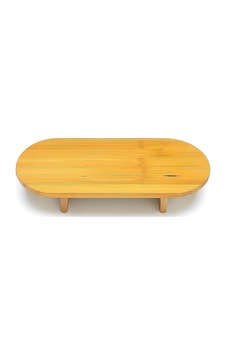 Busstier Ayaklı Oval Bambu Sunumluk Doğal Servis Tabağı Modern Şık Sunum Tepsisi Kahvaltı Peynir Meze Pasta Kek Sunum Standı Mutfak Masaüstü Organizer 40x17 Sku: Smg8690010536570 Açık Mavi