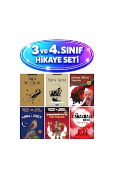 3 Ve4. Sınıf 6 Kitap Set Kınalı Serçe,cumhuriyet'in İlk Sabahı,bir Çanakkale Destanı - Denizde Kopan Fırtına 3 Ve4. Sınıf 6 Kitap Set Kınalı Serçe,cumhuriyet'in İlk Sabahı,bir Çanakkale Destanı - Denizde Kopan Fırtına