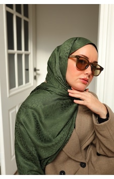 Silk Home Deluxe Şal 40006-31 Haki Yeşil Silk Home Deluxe Şal 40006-31 Haki Yeşil