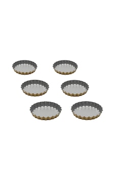 Anto Mini 6 Lı Tart Kalıbı Silver Gold Çok Renkli Anto Mini 6 Lı Tart Kalıbı Silver Gold Çok Renkli