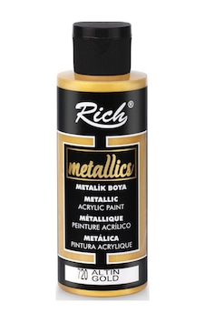 Rich Akrilik Boya Metalik 120 Ml Altın 720 Altın Rich Akrilik Boya Metalik 120 Ml Altın 720 Altın