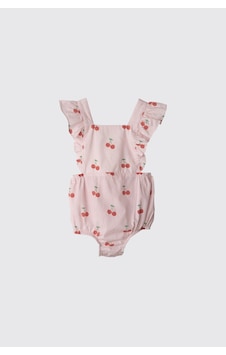 Panço Yenidoğan Kiraz Baskılı Pembe Tulum 2511GN30004 Panço Yenidoğan Kiraz Baskılı Pembe Tulum 2511GN30004