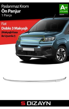 S-dizayn Fiat Doblo 3 Krom Ön Panjur 2023 Üzeri A+ Kalite