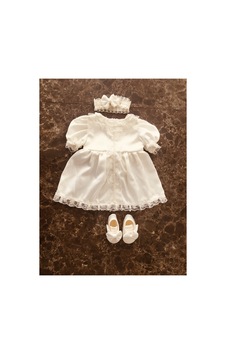 Hayy Baby Kids Wear Kız Bebek Krem Dantelli Ve Incili Elbise Seti Hayy Baby Kids Wear Kız Bebek Krem Dantelli Ve Incili Elbise Seti