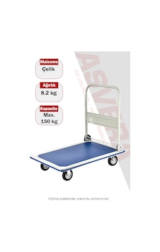 Asvera Lowbed 300 Katlanabilir Platform El Arabası 300 Kg Yük Arabası