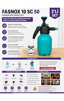 Fasnox 10 Sc 50 Ml + 2 Litre Basınçlı El Pompası 2'li Set Fasnox 10 Sc 50 Ml + 2 Litre Basınçlı El Pompası 2'li Set