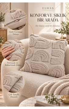Kabartma Desenli Yumuşak Dokulu Dekoratif Kırlent Kılıfı Modern Ve Şık Yastık Kılıfı 1 Adet Vizon - 923377985 Vizon Kabartma Desenli Yumuşak Dokulu Dekoratif Kırlent Kılıfı Modern Ve Şık Yastık Kılıfı 1 Adet Vizon - 923377985 Vizon