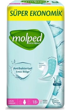 Molped Extra Hijyen Uzun Ped Süper Eko 18 Adet Molped Extra Hijyen Uzun Ped Süper Eko 18 Adet