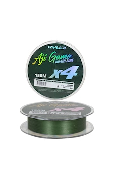 Ryuji Aji Game 4x 150m Dark Green Lrf İp Misina 0,25pe 0,03mm 2,5 Kg Ryuji Aji Game 4x 150m Dark Green Lrf İp Misina 0,25pe 0,03mm 2,5 Kg