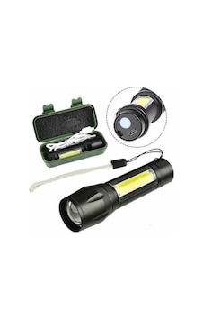 Led Lamba El Feneri Küçük Taşınabilir Usb Şarjlı Acil Durum Lambası - Lisinya Siyah Led Lamba El Feneri Küçük Taşınabilir Usb Şarjlı Acil Durum Lambası - Lisinya Siyah