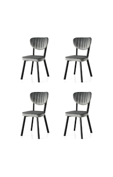 Star Demir Mutfak Sandalyesi 4 Lü Set 001