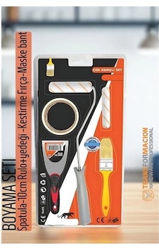 Boyama Seti - Spatula-10cm Rulo +yedeği -kestirme Fırça-maskeleme Bant 0 Boyama Seti - Spatula-10cm Rulo +yedeği -kestirme Fırça-maskeleme Bant 0