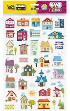 Nova Color NC-684 Eva Sticker Evler Nova Color NC-684 Eva Sticker Evler