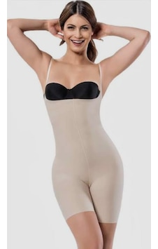Form Angel 2010 Kadın Lazer Kesim Tam Boy Body Korse 2 Adet Ten