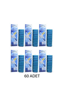 Kendinden Deterjanlı, Tuvalet Fırçası Yedek Süngeri - 60 Adet 10' Lu 6 Paket