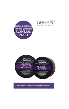 Urban Care Expert Biotin & Kafein Peeling Şampuan 2 x 200 ML Urban Care Expert Biotin & Kafein Peeling Şampuan 2 x 200 ML