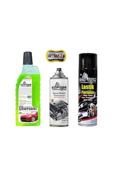Oto Şampuan Motor Temizleyici Lastik Parlatıcı Sünger Ebrayn 4prç Oto Şampuan Motor Temizleyici Lastik Parlatıcı Sünger Ebrayn 4prç