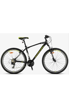 Kron Xc 75 26" Jant 14 Kadro 21 Vites V Fren Dağ Bisikleti Mat Siyah Neon Sarı