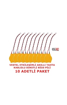 Vestel Uyumlu Faz-1 Ve Faz-2 Etkileşimli Akıllı Tahta Bios Pili 10 Adet Vestel Uyumlu Faz-1 Ve Faz-2 Etkileşimli Akıllı Tahta Bios Pili 10 Adet