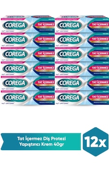 Corega Tat İçermez Yapıştırıcı Krem 12 x 40 G Corega Tat İçermez Yapıştırıcı Krem 12 x 40 G