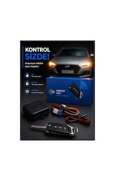 Universal Uzaktan Kumandalı Merkezi Kilit Seti 12v - Araç Kapı Açma Kapama Sistemi, Kumanda + Kontrol Modülü + Tesisat Dahil