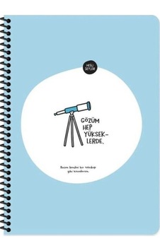 Keskin A4 Çizgili Spiralli Stickerli Defter Gözüm Yükseklerde 80yp Çok Renkli Keskin A4 Çizgili Spiralli Stickerli Defter Gözüm Yükseklerde 80yp Çok Renkli