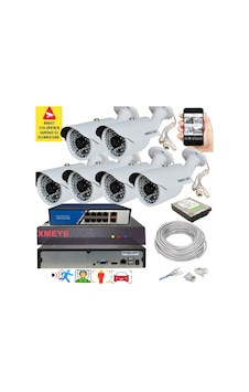 6 Lı Yapay Zeka Destekli 5 Mp 1940p Görüntü Poe Bağlantılı 48 Ir Led Gece Görüş Ip Kamera Seti 748poe 6 Lı Yapay Zeka Destekli 5 Mp 1940p Görüntü Poe Bağlantılı 48 Ir Led Gece Görüş Ip Kamera Seti 748poe