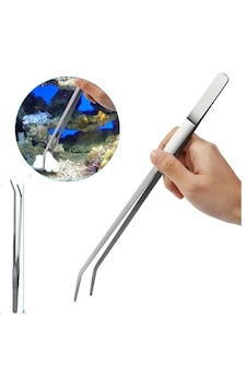 Akvaryum Bitki Cımbızı 30cm Eğik Uçlu Akvaryum Bitki Cımbızı 30cm Eğik Uçlu