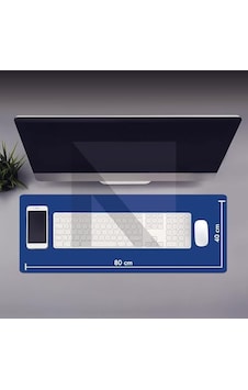 Gaming Oyuncu Mouse Pad, Kaymaz Taban Gamer Mousepad, Masa Koruyucu Masa Matı, Ofis Tipi Klavye Ve Fare Altlığı Mavi, 80x40 Cm - Xl Gaming Oyuncu Mouse Pad, Kaymaz Taban Gamer Mousepad, Masa Koruyucu Masa Matı, Ofis Tipi Klavye Ve Fare Altlığı Mavi, 80x40 Cm - Xl