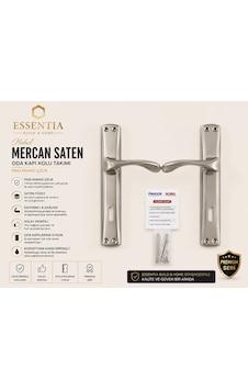Nobel Mercan Saten Oda Kapı Kolu Takımı Paslanmaz Çelik, Ağır Gövde, Premium Seri Çoklu Renk Nobel Mercan Saten Oda Kapı Kolu Takımı Paslanmaz Çelik, Ağır Gövde, Premium Seri Çoklu Renk