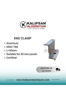 40'lık Z Sonlandırma Clamp-100 Adet 40'lık Z Sonlandırma Clamp-100 Adet