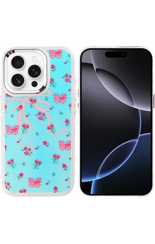 Apple Uyumlu iPhone 16 Pro Max Kılıf Airbag Tasarımlı Zore Hadra Kapak Kelebek Apple Uyumlu iPhone 16 Pro Max Kılıf Airbag Tasarımlı Zore Hadra Kapak Kelebek