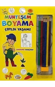 Muhteşem Boyama - Çiftlik Yaşamı + 6lı Boya Kalemi - Rzır-773165 Muhteşem Boyama - Çiftlik Yaşamı + 6lı Boya Kalemi - Rzır-773165