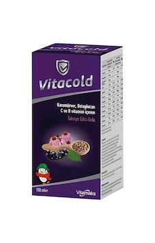 Vitacold Vitamin Mineral Kara Mürver Beta Glukan Şurup 100 ML