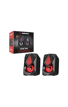 Rampage Rms-g19 Hoparlör Seti 2.0 5w - Siyah Rgb Işıklı Usb Kablolu Rampage Rms-g19 Hoparlör Seti 2.0 5w - Siyah Rgb Işıklı Usb Kablolu